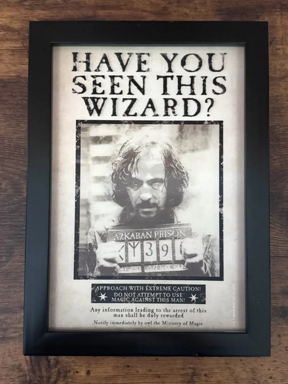 SIRIUS BLACK WANTED POSTER HARRY POTTER WALL DECOR